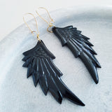 Charismatic Wanderlust Collection - Horn Earrings Angel Wings