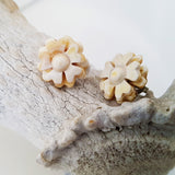 Charismatic Wanderlust Collection - Horn Earrings Flower Studs