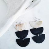 Charismatic Wanderlust Collection - Horn Earrings Cascading Half Moon
