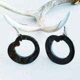 Charismatic Wanderlust Collection - Horn Earrings Black Seed