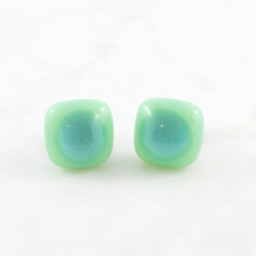 Kiln Fused Glass Stud Earrings