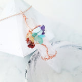 Tree of Life Collection - Seven Chakras Quartz Tree of Life Necklace