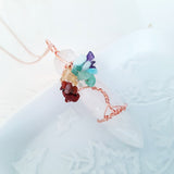 Tree of Life Collection - Seven Chakras Quartz Tree of Life Necklace