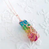 Tree of Life Collection - Rainbow Quartz Tree of Life Necklace
