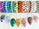 Adore Gemstone Collection - Inverse Teardrop Rhodonite Necklace