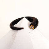 Charismatic Wanderlust Collection - Horn Ring Black Beauty