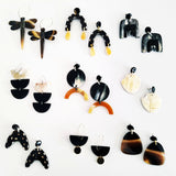Charismatic Wanderlust Collection - Horn Earrings Flower Studs