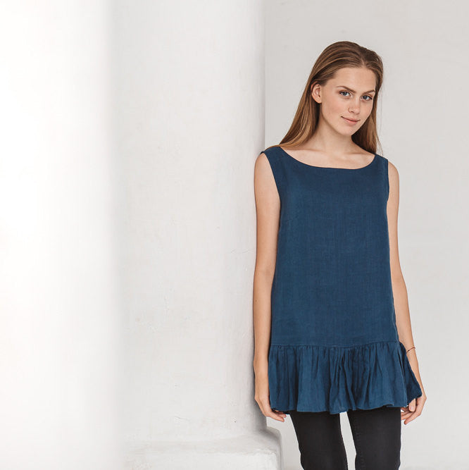 Alicia Sleeveless Linen Top - Soul Made Boutique