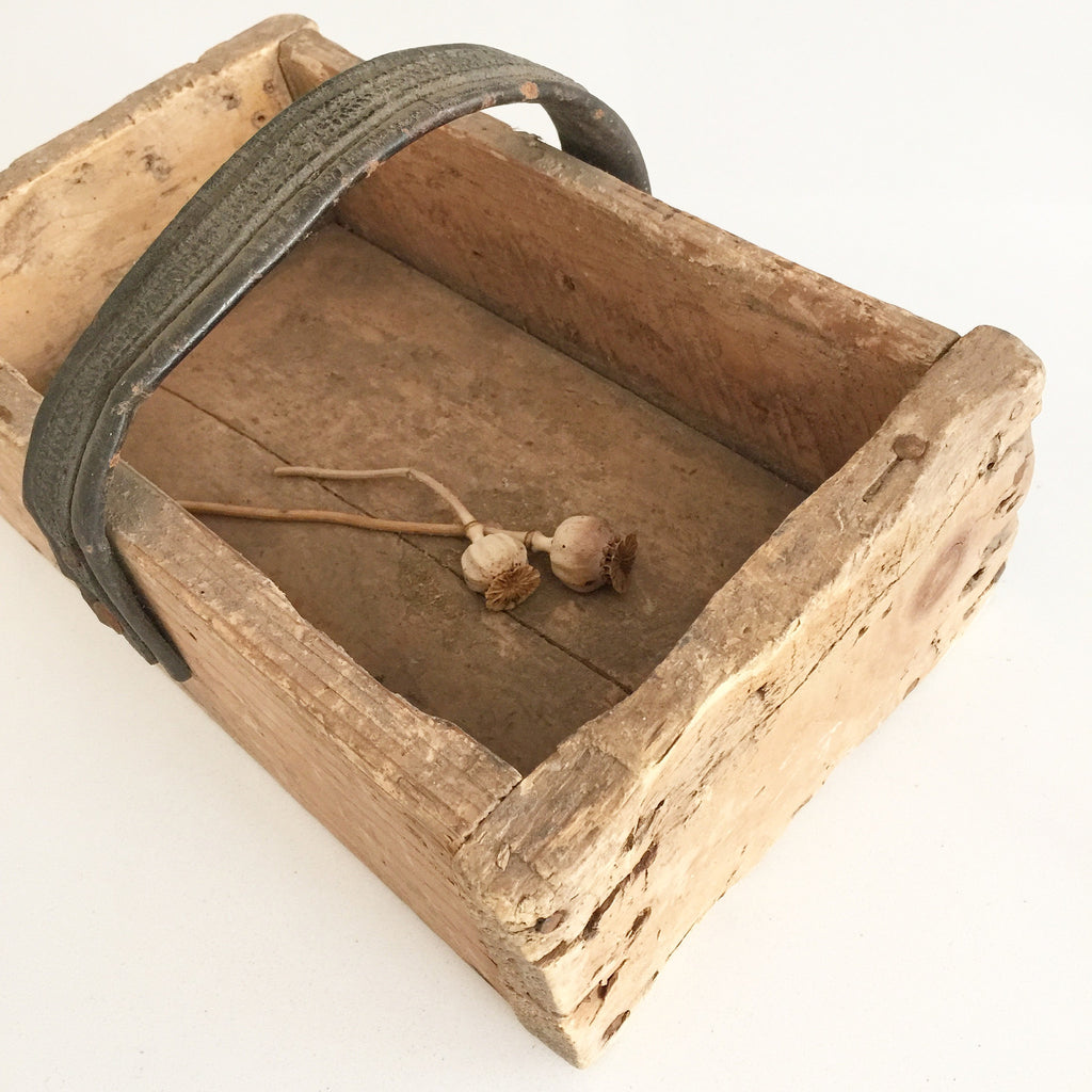 Weathered Crate Basket