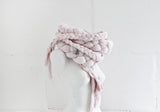 Hand Dyed Rustic Braided Scarf