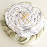 Hand Dyed Rustic Braided Scarf