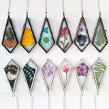 Cherish Collection - Earth’s Little Treasures - Preserved Butterflies Flowers Leaves Glass Locket Necklace