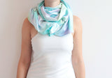 Watercolor Hand Dyed Unique Scarf