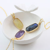 Adore Gemstone Collection - Amethyst Pendant Necklace - Soul Made Boutique