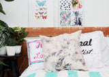 Watercolor Hand Dyed Cushion Cover
