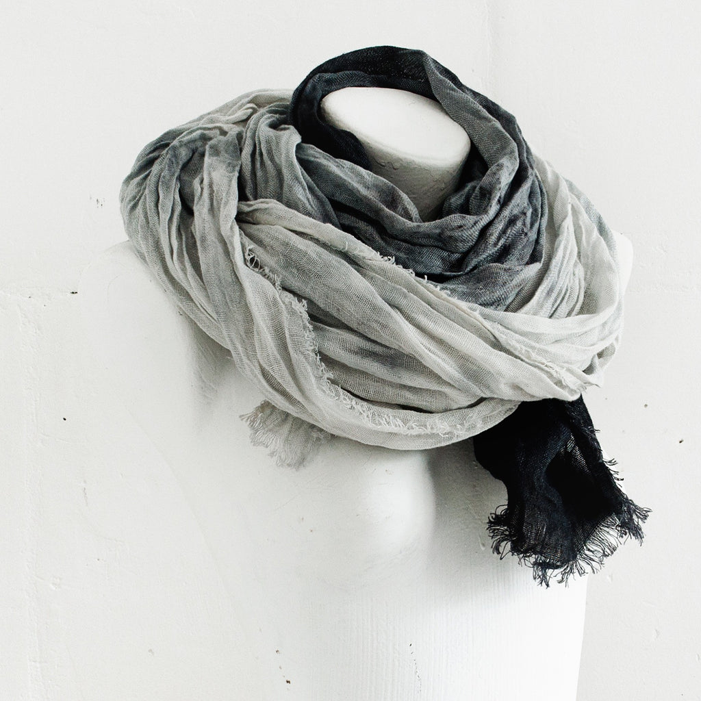 Hand Dyed Linen Scarf - Soul Made Boutique