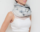 Watercolor Hand Dyed Unique Scarf