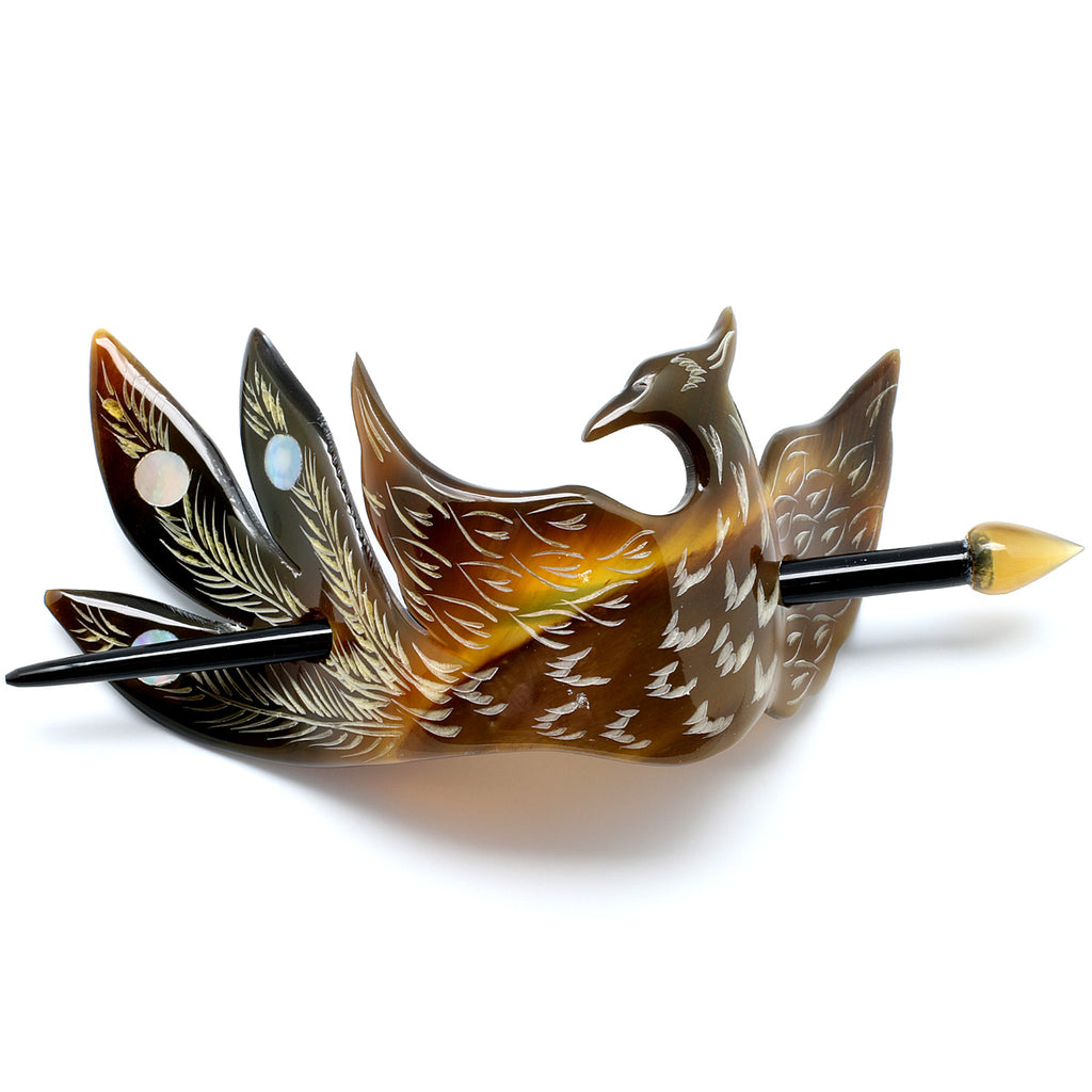 Charismatic Wanderlust Collection - Horn Barrette Phoenix - Soul Made Boutique