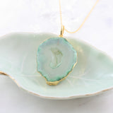 Adore Gemstone Collection - Agate Slice Necklace - Soul Made Boutique