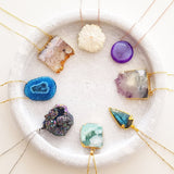 Adore Gemstone Collection - Black Onyx Coin & Point Necklace - Soul Made Boutique