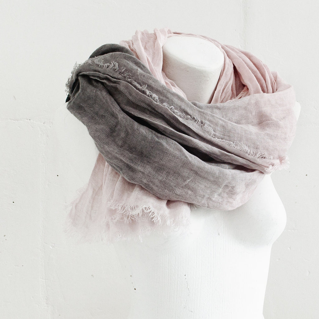 Hand Dyed Linen Scarf - Soul Made Boutique