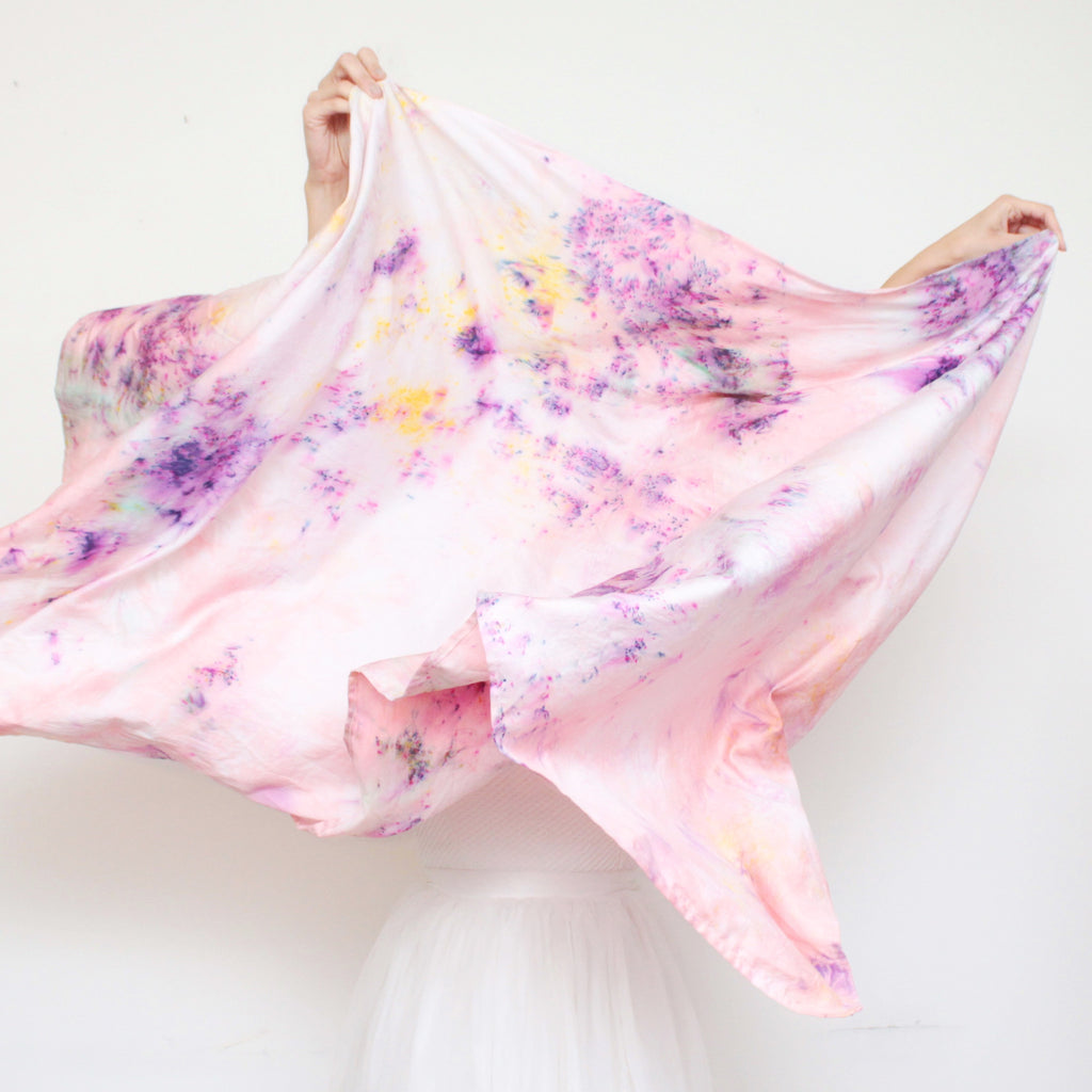 Watercolor Hand Dyed Unique Scarf