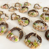 Assorted Succulent Garden Wreath