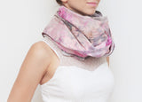 Watercolor Hand Dyed Unique Scarf