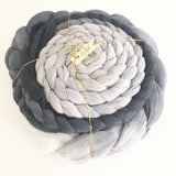 Hand Dyed Rustic Braided Scarf
