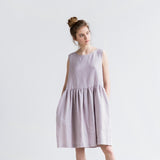 Nicole Simple Linen Dress