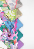 Floral Watercolor Leather Accents Sling Bag
