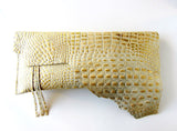 Statement Leather Hide Clutch