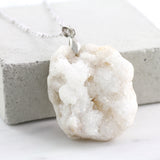 Adore Gemstone Collection - Druzy Raw Necklace - Soul Made Boutique