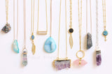 Adore Gemstone Collection - Agate Bar Strand Necklace - Soul Made Boutique