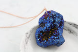 Adore Gemstone Collection - Druzy Raw Necklace - Soul Made Boutique