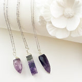 Adore Gemstone Collection - Amethyst Necklace - Soul Made Boutique