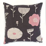 Screen Printed Wild Flowers Cushion Cover