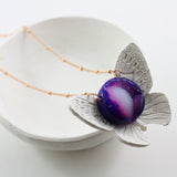 Adore Gemstone Collection - Druzy Round Necklace - Soul Made Boutique