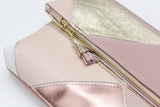 Geometric Prism Unique Leather Accents Clutch - Soul Made Boutique