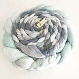 Hand Dyed Rustic Braided Scarf