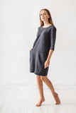 Faye Linen Minimal Dress