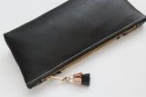 Geometric Prism Unique Leather Accents Pouch - Soul Made Boutique