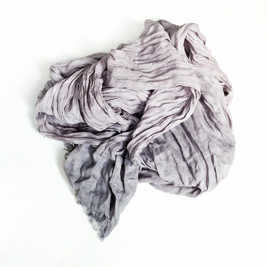 Hand Dyed Linen Scarf