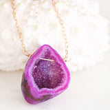 Adore Gemstone Collection - Cave Druzy Necklace - Soul Made Boutique