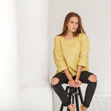 Grace Oversized Tunic Linen Top