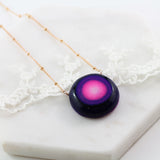 Adore Gemstone Collection - Druzy Round Necklace - Soul Made Boutique