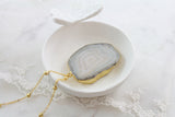 Adore Gemstone Collection - Agate Slice Necklace - Soul Made Boutique