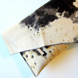 Statement Leather Hide Clutch