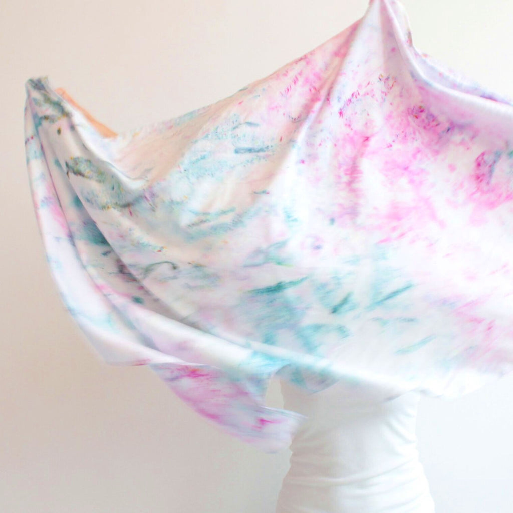 Watercolor Hand Dyed Unique Scarf