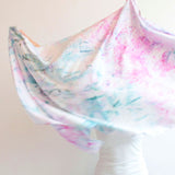 Watercolor Hand Dyed Unique Scarf